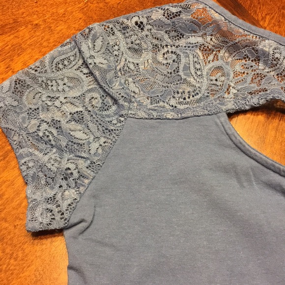 Ambiance Cute Fitted Lace Top Tee - Picture 4 of 6